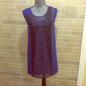 Anthropology silk dress